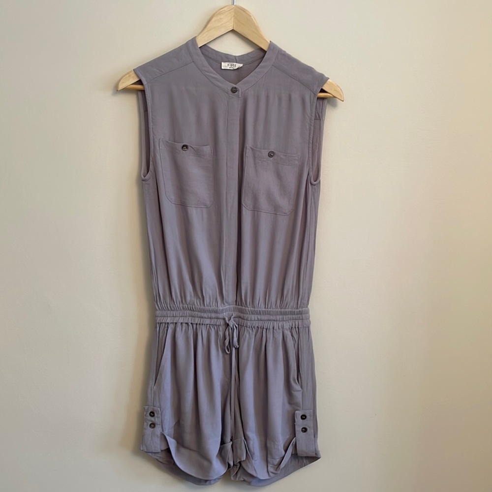 NAIF Lavender Gray Sleeveless Romper